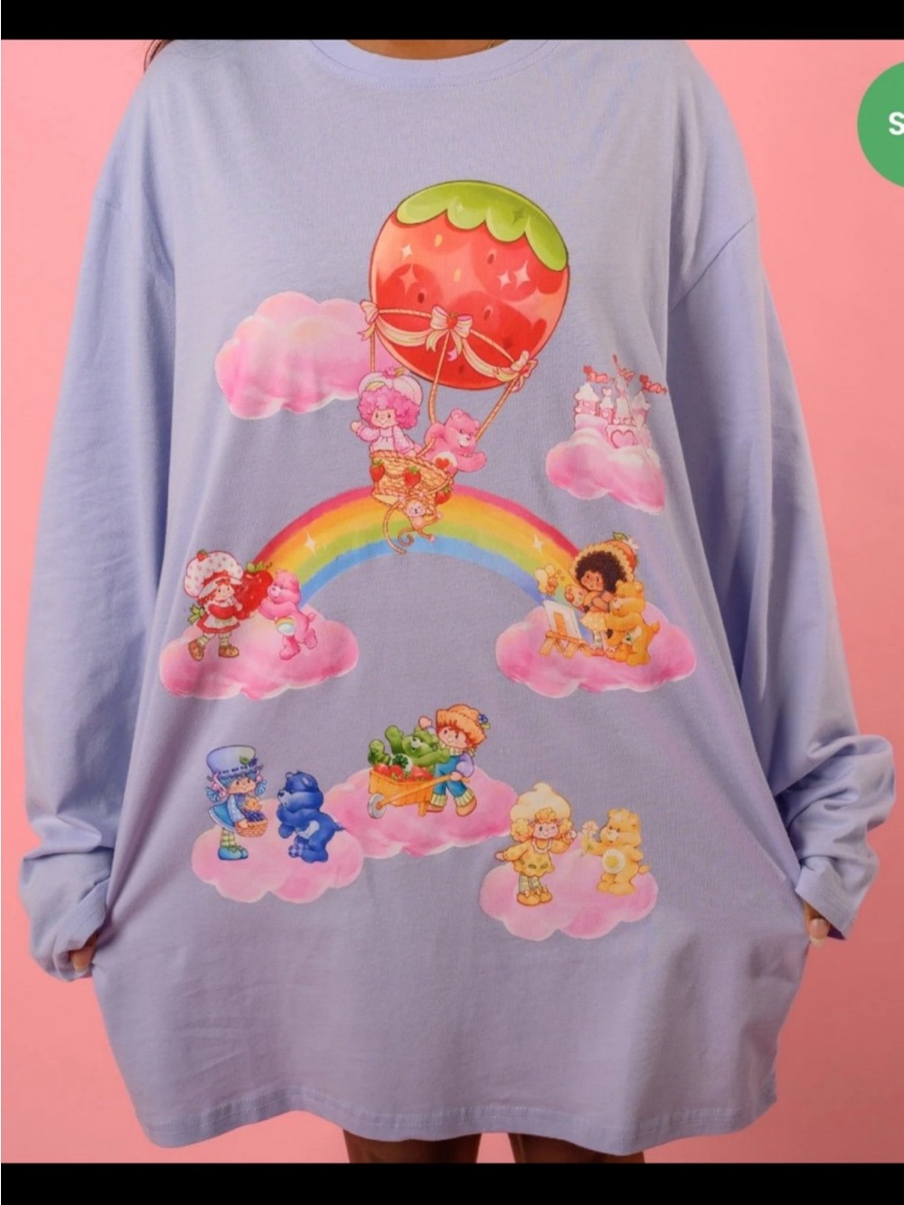 Strawberry Shortcake x Care Bears Long Sleeve - Picture 2 of 7